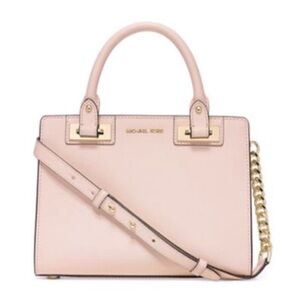 Michael Kors Quinn Medium Leather Satchel Ballet